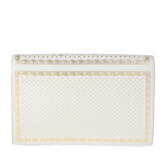Gucci x Sega Mystic White Star Printed Calfskin GUCCY Portfolio Clutch - Picture 3 of 7